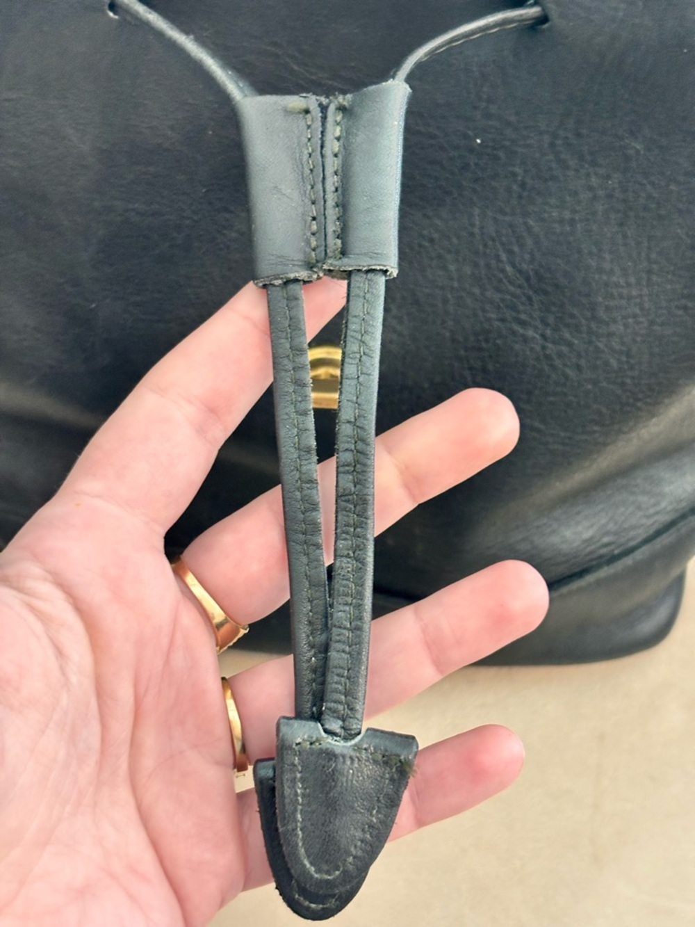 COACH 1997 Vintage Daypack Black Leather Mini Backpack with Gold Turnlock $695+ - Picture 14 of 16